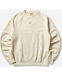 Nike - Men S Nocta Fleece Crewneck Sweatshirt Alabaster - Lyst
