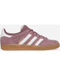 adidas - Wmns Gazelle Indoor Sneakers Shadow Fig / Cloud White - Lyst