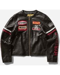 Hysteric Glamour - S Leather Moto Jacket - Lyst