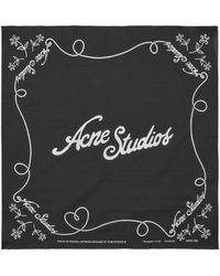 Acne Studios - Printed Logo Bandana - Lyst