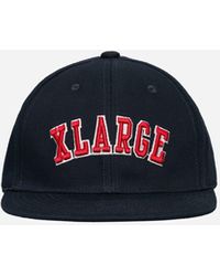 X-Large - Round Logo Snapback Cap Navy - Lyst