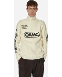 OAMC - Moto Turtleneck Sweater Ecru - Lyst