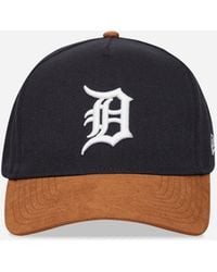 KTZ - Detroit Tigers Mlb Suede Visor 9forty E-frame Cap Navy - Lyst