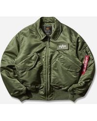 Alpha Industries - S Cwu-45 Heritage Bomber Jacket Sage - Lyst