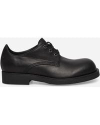 MM6 by Maison Margiela - Leather Biker Lace-Up Shoes - Lyst