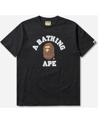 A Bathing Ape - Men S College T-shirt - Lyst