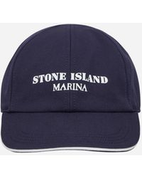 Stone Island - Marina Logo Cap Royal - Lyst