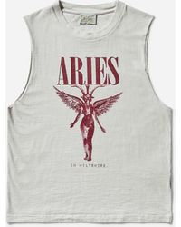 Aries - S Faded Nirvana Muscle Vest Off - Lyst