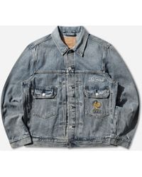Levi's - S France Football Type Ii Trucker Jacket Dark - Lyst