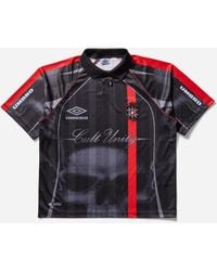 Umbro - Men S 01 03 Polo Black / Red - Lyst