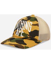 A Bathing Ape - 1St Camo Nyc Logo Mesh Cap - Lyst