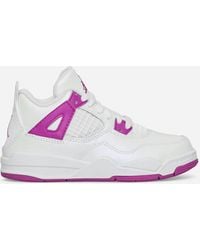 Nike - Air Jordan 4 Retro (ps) Sneakers White / Hyper Violet - Lyst