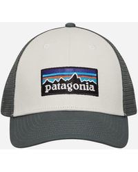 Patagonia - P-6 Logo Lopro Trucker Hat White / Nouveau Green - Lyst