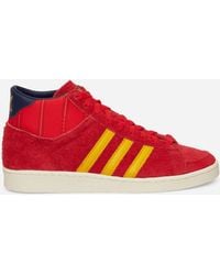 adidas - Jabbar Hi Sneakers Power Red / Crew Yellow - Lyst