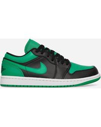 Nike - Air Jordan 1 Low Sneakers Black / Lucky Green / White - Lyst