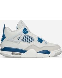 Nike - Air Jordan 4 Retro Sneakers Off White / Military Blue - Lyst