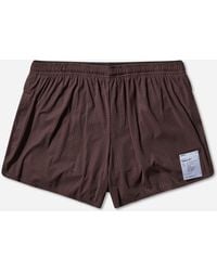 Satisfy - Men S Space‐o 2.5in Distance Shorts Deep Mahogany - Lyst