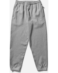 Nike - Men S Solo Swoosh Sweatpants Dark Grey Heather - Lyst