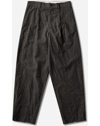 Undercover - S Linen-Ramie Blend Cotton Pants Charcoal - Lyst