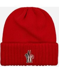 3 MONCLER GRENOBLE - Pure Wool Beanie - Lyst