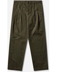 C.P. Company - S Cotton Gabardine Loose Chino Pants Ivy - Lyst