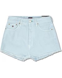 tommy hilfiger high waisted denim shorts