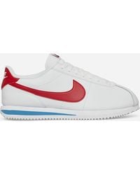 Nike - Women S Cortez Sneakers White / Varsity Red - Lyst