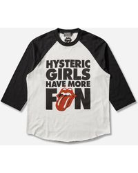 Hysteric Glamour - Men S The Rolling Stones Have More Fun 3/4 Sleeve T-shirt White - Lyst