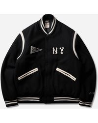 Champion - New York Yankees Mlb Cooperstown Varsity Jacket - Lyst