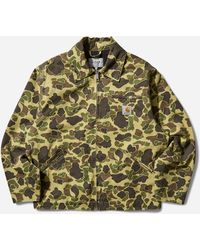 Carhartt - Men S Duck Detroit Jacket Green (stone Washed) - Lyst