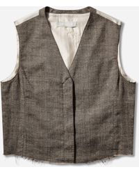 Our Legacy - S Base Waistcoat Deep Husk - Lyst