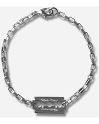 Undercover - Razor Blade Bracelet Silver - Lyst