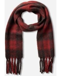 Our Legacy - Estate Scarf Burnt Red Plaid - Lyst