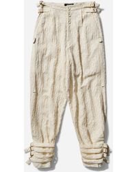 Undercover - Women S Linen Belt Pants Ivory - Lyst