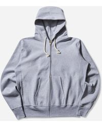Champion - Men S Made In Usa Reverse Weave Zipped Hoodie Oxford Gray - Lyst