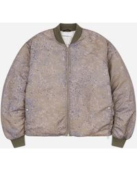 Oamc Peacemaker - S Minimal Bomber Jacket Bark - Lyst