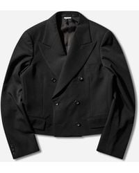 Comme des Garçons - Men S Double-breasted Cropped Blazer - Lyst