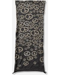 Kapital - Fulling Wool Peace Mark Happy Scarf - Lyst
