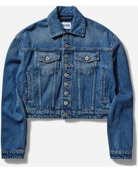 Jean Paul Gaultier - Women S Buttoned Denim Jacket - Lyst