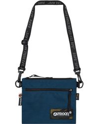 A Bathing Ape Outdoor Products Camo Mini Shoulder Bag - Blue