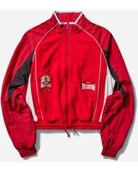 PROJECT G/R - Men S Reconstructed Hybrid Track Jacket Red - Lyst