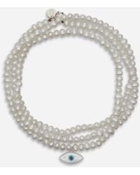 Undercover - See Real Flowers Triple Seed Pearl Bracelet Off - Lyst