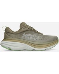 Hoka One One - Bondi 8 Sneakers Olive Haze / Mercury - Lyst