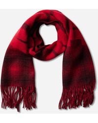 Aries - Press Gothic Checked Wool Scarf - Lyst