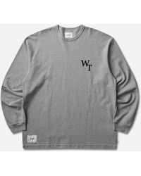 WTAPS - Men S Academy Longsleeve T-shirt Ash Gray - Lyst