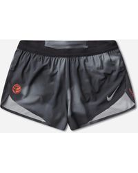 Nike - S Aeroswift Dri-Fit Adv 2In Brief-Lined Running Shorts Dark Smoke - Lyst