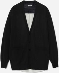 Undercover - S Shirt Trim Knit Cardigan - Lyst