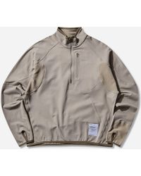 Satisfy - Women S Ghostfleece Half‐zip Sweatshirt Rock Ridge - Lyst
