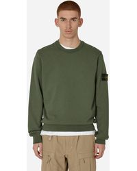 Stone Island - Garment Dyed Crewneck Sweatshirt Musk - Lyst