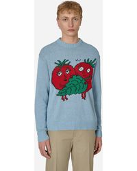 Sky High Farm - Recycled Cotton Intarsia Knit Sweater - Lyst